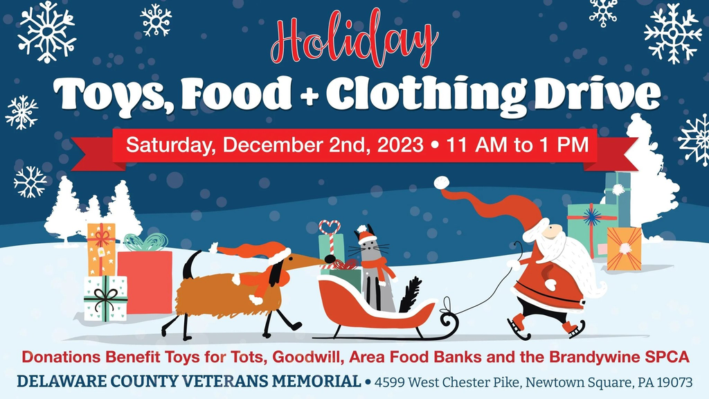 Delaware County Veterans Memorial 4th Annual Holiday Toys, Clothing